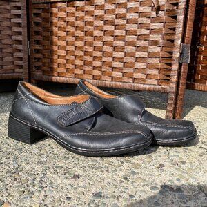 Black Josef Seibel Loafers, Size 40